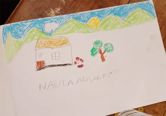 Gambar hasil karya Nabila Alisa Putri. 