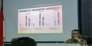 Pemaparan Nilai Ekspor Provinsi Nusa Tenggara Barat oleh Badan Pusat Statistik (BPS) di Mataram, Senin (16/1/2023).