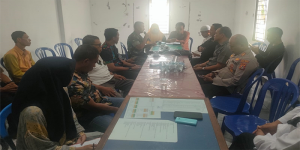 Suasana Rakor Membahas Video Viral Kontes Waria yang Diselenggarakan di Salah Satu Kafe di Kota Bima, Kamis (19/1/2023). Foto MR/ Berita11.com.