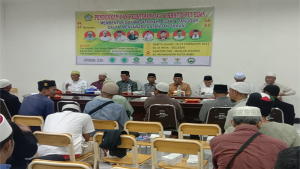 Suasana pelatihan dai wasatiyah yang Digelar FUI Bima di Sekretariat Dewan Masjid Indonesia Kota Bima, Sabtu (18/2/2023). Foto MR/ Berita11.com.