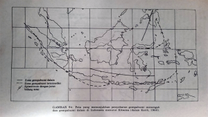 Peta sebaran gempa bumi menengah dan gempa bumi dalam di Indonesia menurut Ritsema. Foto US/ Berita11.com.