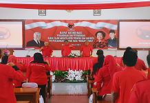 Suasana Rakor penjaringan Balon legislatif dari PDI Perjuangan di Nusa Tenggara Barat, Selasa (28/3/2024).