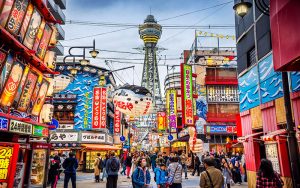 Osaka, Jepang – Salah satu destinasi tujuan Scoot. Credit iStock.