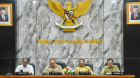 Suasana saat rakor membahas persiapan pelaksanaan Pemilu dan Pilkada 2024 di Gedung Sangkareang kantor Pemprov NTB, Selasa (30/1/2024).