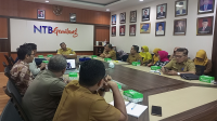 Suasana rapat persiapan kunjungan Kepala Perwakilan PBB di Indonesia ke Provinsi NTB, Selasa (23/1/2024). Rapat dipimpin Penjabat Sekda Provinsi NTB, Ibnu Salim.