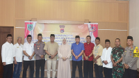 Foto Bersama Bupati Bima dan anggota Forkopimda dan kepala organisasi perangkat daerah usai penandatanganan NPHD untuk pengamanan Pilkada 2024 serentak. Penandatanganan berlangsung di kantor Pemkab Bima, Rabu (3/4/2024) lalu.