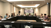 Suasana RUPS PT Jamkrida NTB Bersaing di Prime Park Hotel, Mataram, Kamis (8/4/2024).