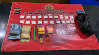 Barang bukti Narkoba yang diamankan aparat kepolisian di Sumbawa.