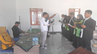 Suasana pelantikan Satuan Tugas Pencegahan dan Penanganan Kekerasan Seksual (Satgas PPKS) di aula STKIP Harapan Bima, Kamis (30/5 2024).