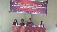 Suasana bimbingan teknis pemutakhiran data pemilih bagi PPDP dan PPS yang digelar Panitia Pemilihan Kecamatan Bolo di aula kantor Pemerintah Kecamatan Bolo, Senin (24/6/2024) pagi.