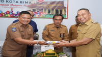 Pj Wali Kota Bima, H Mohammad Rum saat menghadiri HUT ke-6 RSUD Kota Bima.