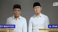 Bakal Pasangan Calon Bupati Bima dan Wakil Bupati Bima, Ady Mahyudi dan dr H Irfan.