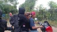 Tim Puma Polres Bima membawa terduga pelaku pembunuhan usai diringkus di Kecamatan Wera Kabupaten Bima, Sabtu (31/8/2024).