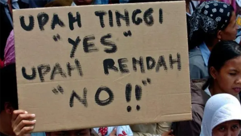 Ilustrasi Upah Buruh.