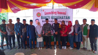 Pimpinan Rumah Tahfidz Alquran Salahuddin Al Ayyubi Berbasis Perpustakaan, Salahuddin bersama Forum Komunikasi Pimpinan Kecamatan Sape di sela peluncuran (launching) Inovasi Bakti Kesehatan Membangun 4P Santri Qu'ani di Kecamatan Sape Kabupaten Bima.