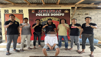 Terduga pelaku pelemparan terhadap korban berhasil diringkus tim Jatanras Polres Dompu, Jumat (15/11/2024).