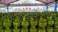 Tumpukan tabung LPG 3 kilogram. Foto Pertamina.