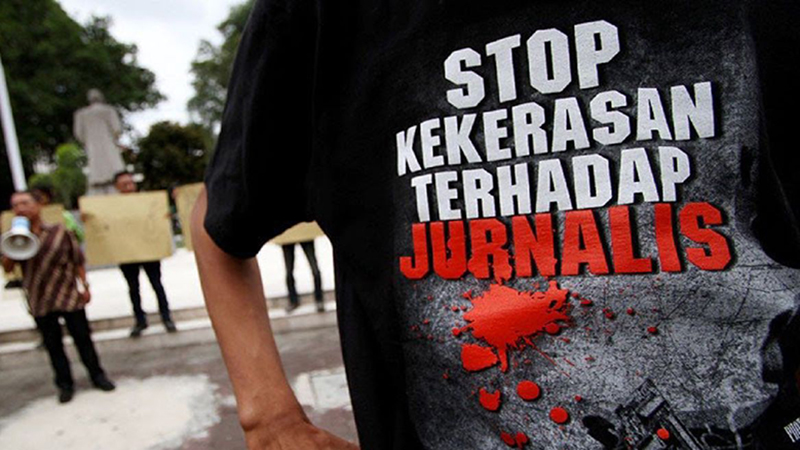 Kampanye stop kekerasan terhadap jurnalis.