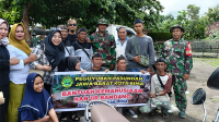 Foto bersama pengurus Paguyuban Pasundan Bima saat menyalurkan bantuan tanggap darurat untuk korban banjir di Kecamatan Wera Kabupaten Bima, Nusa Tenggara Barat, Selasa (4/2/2025).