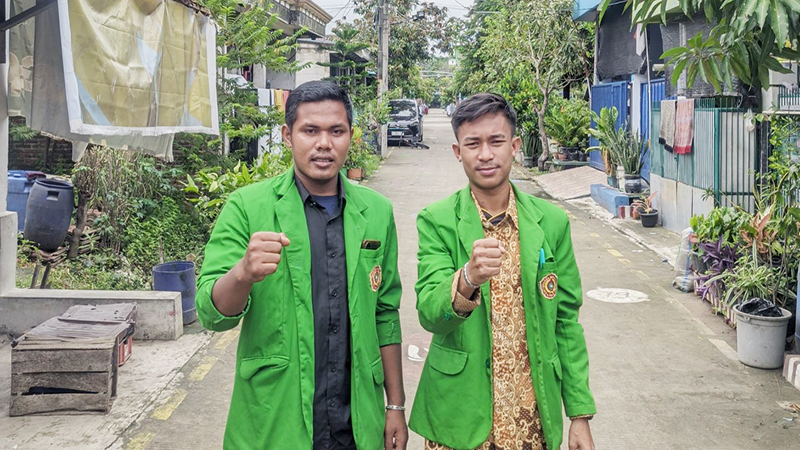Presma UM Bima, Nabil Fajaruddin (Kanan). Foto Ist.