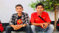 Sekretaris EK LMND Kabupaten Bima, Munawir (kiri). Foto Ist.