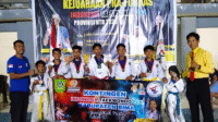 Kontingen Indonesia Taekwondo Fun (ITFun) Kabupaten Bima usai menyabe medali pada Kejuaraaan Taekwondo Pra Festival Olahraga Masyarakat Nasional (FORNAS VIII ) se-NTB yang diselenggarakan oleh ITFun Provinsi NTB pada 24 -25 Mei 2025 di GOR Turide Kota Mataram.