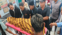 Kondisi korban tewas tertembak senapan PCP di tangan sahabat sendiri di Kabupaten Dompu, Nusa Tenggara Barat.