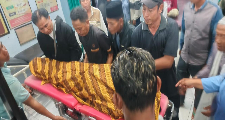 Kondisi korban tewas tertembak senapan PCP di tangan sahabat sendiri di Kabupaten Dompu, Nusa Tenggara Barat.