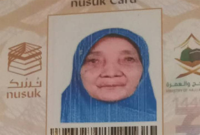 Almarhumah Hj Hawsah binti Muhammad Jamaludin.