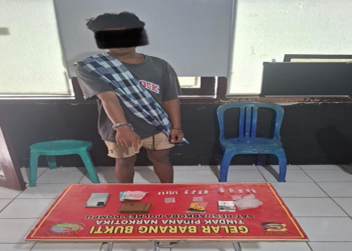 Oknum mahasiswa di Dompu terduga pengedar Narkoba.