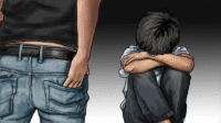 Ilustrasi kekerasan seksual terhadap anak laki-laki.