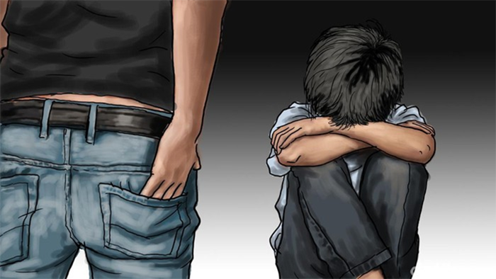 Ilustrasi kekerasan seksual terhadap anak laki-laki.