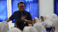 BPJS Kesehatan Cabang Bima saat menggelar program BPJS Kesehatan Goes to Campus di Akademi Kebidanan (Akbid) Harapan Bunda, Kamis (28/8/2025). Kegiatan untuk meningkatkan literasi mahasiswa tentang program Jaminan Kesehatan Nasional (JKN).
