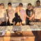 Belasan ribu obat terlarang Trihexyphenidyl dan Tramadol bersama kurir yang diamankan polisi saat mengambil paket dari bus malam di Bima.