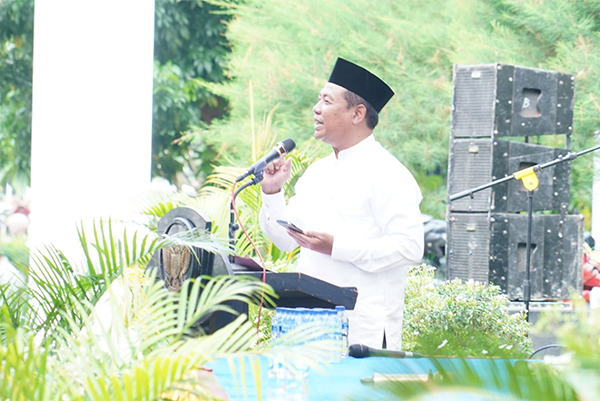 Penjabat Wali Kota Bima,  H Mukhtar saat menyampaikan sambutan. Penjabat Wali Kota Bima, H Mukhtar saat menyampaikan sambutan.