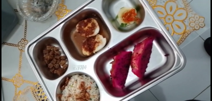 Menu MBG di Kabupaten Bima.