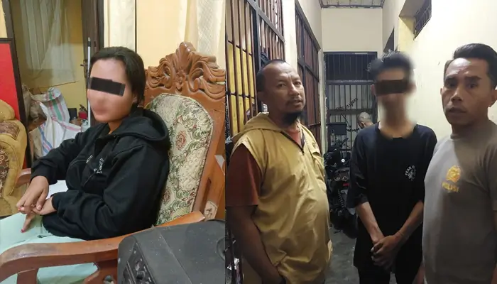 Pasangan selingkuh di Kecamatan Kempo Kabupaten Dompu yang nyaris diamuk massa, Minggu (30/11/2025) malam.