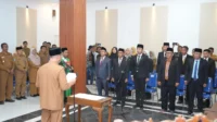 Suasana saat pelantikan pejabat eselon II lingkup Pemkot Bima.