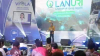 Direktur Utama BPJS Kesehatan, Prihati Pujowaskito saat peluncuran LANURI serentak di 558 titik kabupaten/kota se-Indonesia.