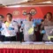 Suasana konferensi pers Polres Dompu dalam rangka ekspos hasil Operasi Jaran Rinjani 2026.