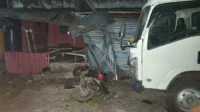Kondisi di tempat kejadian perkara kecelakaan lalu lintas mau di jalan baru Lintas Bima-Sumbawa Desa Panda Kecamatan Palibelo Kabupaten Bima, Rabu (8/7/2026) malam.
