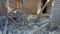 Kondisi bangunan rumah warga yang rusak akibat diguncang gempa bumi yang berpusat di Nagekeo NTT, Sabtu (15/8/2026) pagi.