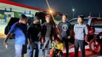 Terduga pembacokan diamankan aparat Kepolisian.