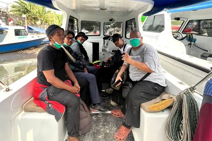 Lima jurnalis yang hilang kontak saat hendak meliput erupsi Anak Krakatau.