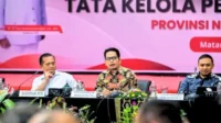Kegiatan rapat koordinasi KPK RI dengan pemerintah daerah seluruh kabupaten kota di NTB yang berlangsung di Mataram.