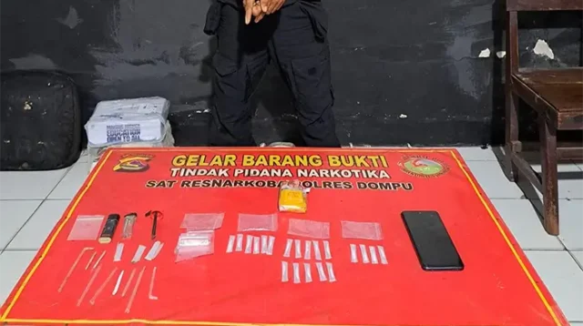 Barang bukti yang berhasil diamankan aparat Kepolisian.