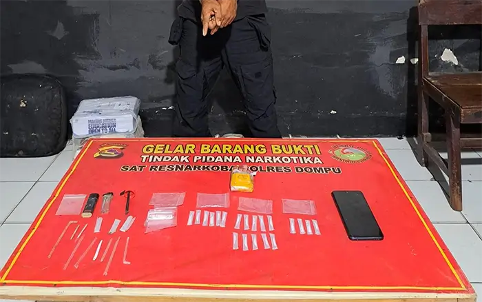 Barang bukti yang berhasil diamankan aparat Kepolisian.