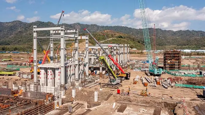 SMELTER PT AMMAN Mineral saat proses pembangunan. Foto Ist.
